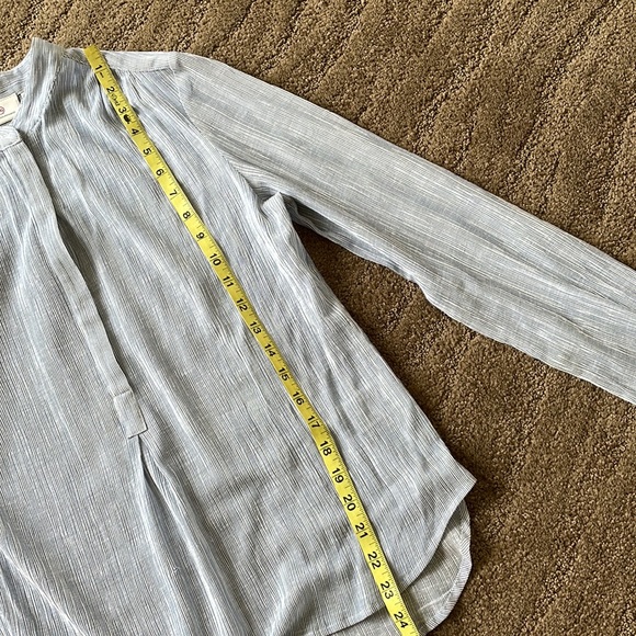 AG Audryn beautiful linen blend blue stripe tunic - Picture 15 of 15